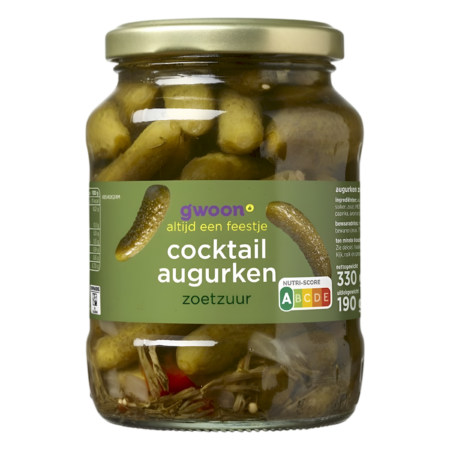 G'woon Zoetzure Cocktail Augurken Product Image