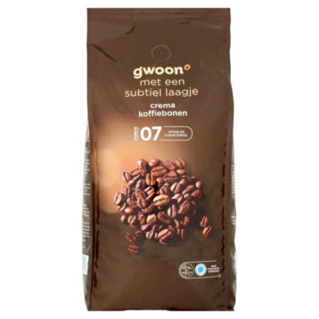 G'woon Crema Koffiebonen Product Image