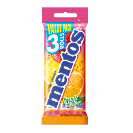 Mentos Fruit 3 Rolls Product Image
