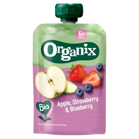 Organix Knijpfruit Apple, Strawberry & Blueberry Product Image