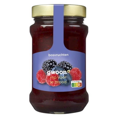 G'woon Jam Extra Bosvruchten Product Image