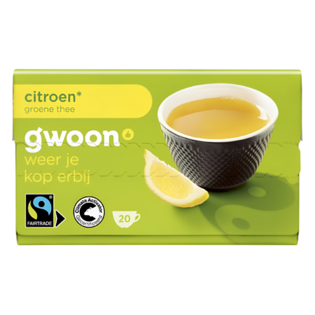 G'woon Groene Thee Citroen Product Image