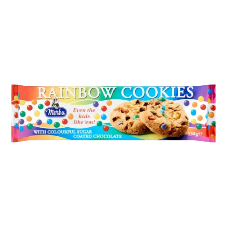 Merba Rainbow Cookies with Colored Coated Chocolate Product Image