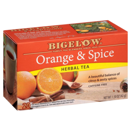 Bigelow Herbal Tea Orange & Spice Caffeine Free Product Image