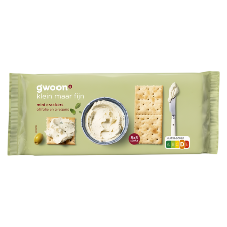 G'woon Mini Crackers Olijfolie & Oregano Product Image