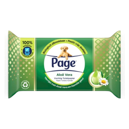 Page Toiletpapier Vochtig Aloë Vera Product Image