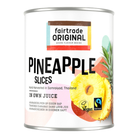 Fairtrade Original Ananas Schijven op Eigen Sap Product Image