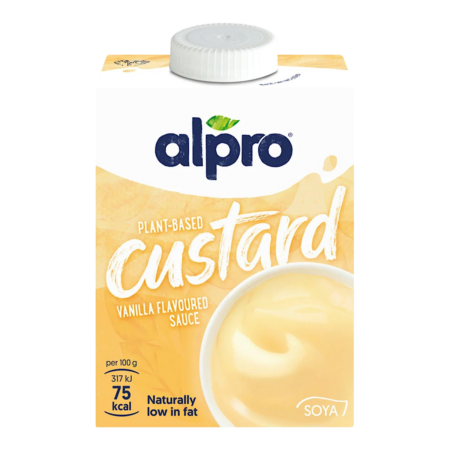 Alpro Vanilla Custard Plant Based Dessert Product Image