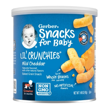 Gerber Lil' Crunchies Mild Cheddar Product Image