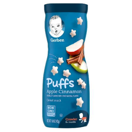 Gerber Snacks Puffs Apple Cinnamon 8+ months Product Image