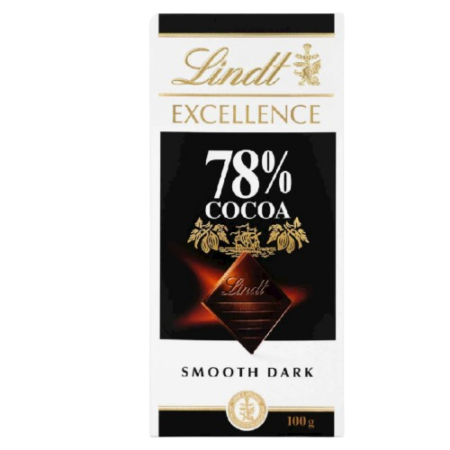 Lindt Excellence Chocolade78% Cacao Smooth Dark Product Image