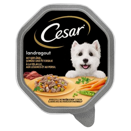Cesar Landragout Cesar Country Ragout met Sappig Rundvlees, Noedels, Wortelen en Peterselie Product Image