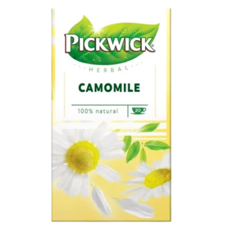 Pickwick Herbal Camomile Tea 100% Natural Product Image