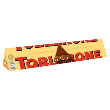 Toblerone Milk Chocolate with Honey &amp; Almond Nougat Product Image