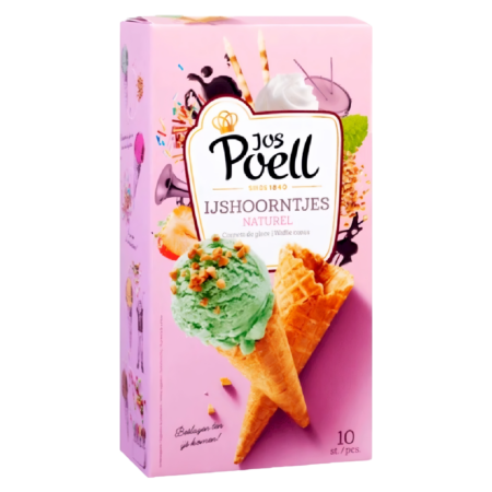 Jos Poell Ijshoorntjes Naturel Product Image