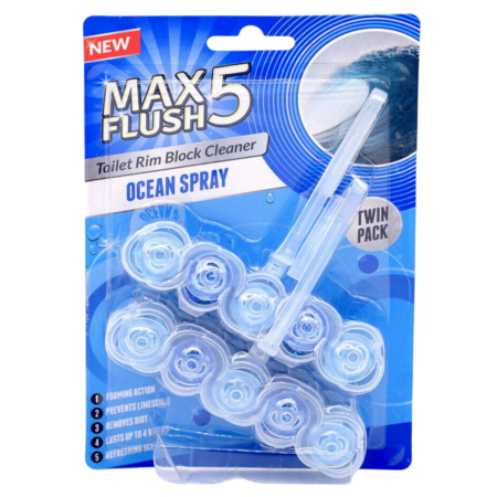 Max Flush 5 Toilet Rim Block Cleaner Ocean Spray Product Image