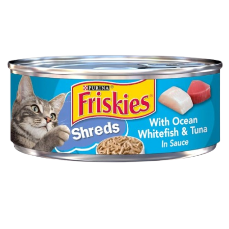 Purina Friskies Cat Food Shreds with Ocean Whitefish & Tuna Product Image