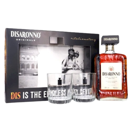 Disaronno Originale Liqueur + 2 Glasses Product Image