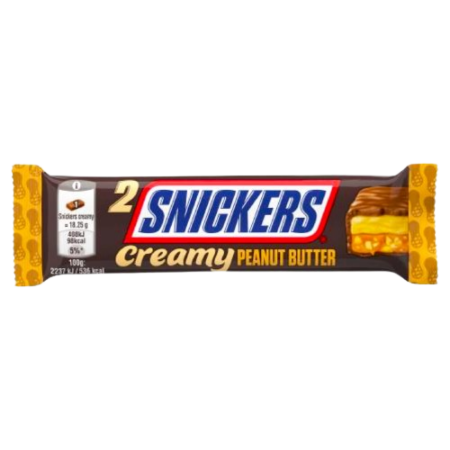Snickers 2-Pack Chocolate Bar Creamy Peanutbutter Product Image