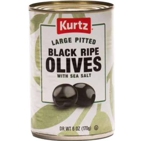 Kurtz Black Ripe Olives Large Pitted Product Image