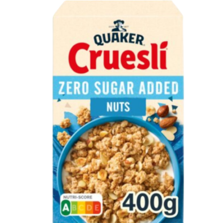 Quaker Cruesli Nuts Zero Sugar Product Image