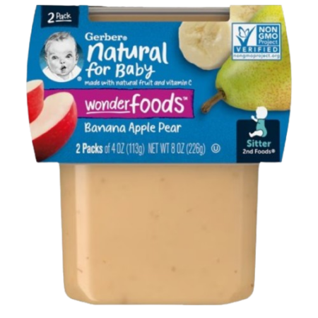 Gerber Natural for Baby Banana Apple Pear (THT: 11/30/2025) Product Image