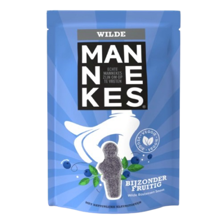 Mannekes Bijzonder Fruitig Drop met Wilde Bosbessen Smaak (THT: 09/30/2025) Product Image
