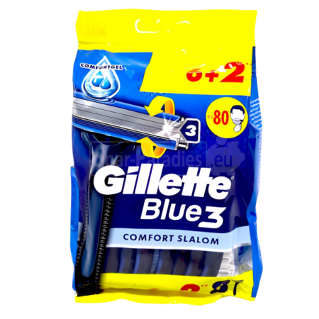 Gillette Razors Disposable Blue 3 Comfort Slalom Product Image