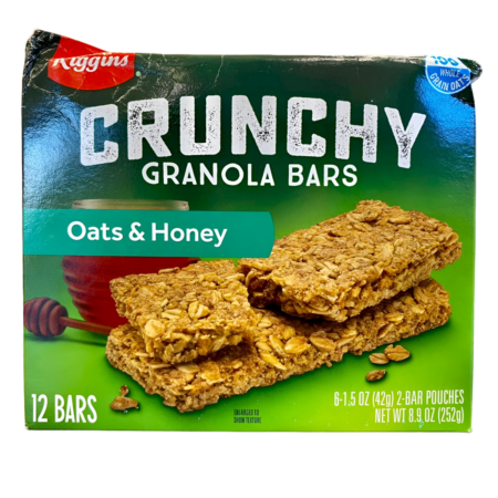 Kiggins Granola Bars Crunchy Oats & Honey Product Image