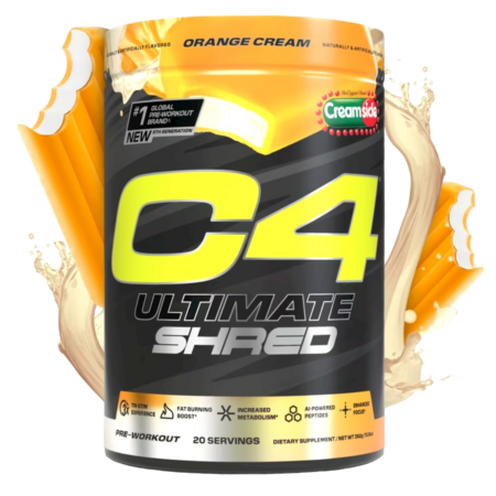 C4 Ultimate Shred Pre-Workout Powder Orange Cream ACTIVE Product Image