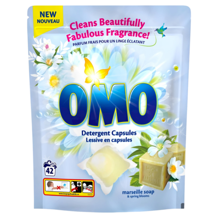 Omo Detergent Capsules Marseille Soap & Spring Blooms Product Image