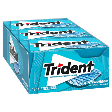 Trident Gum Wintergreen Sugar Free (THT: 09/19/2025) Product Image