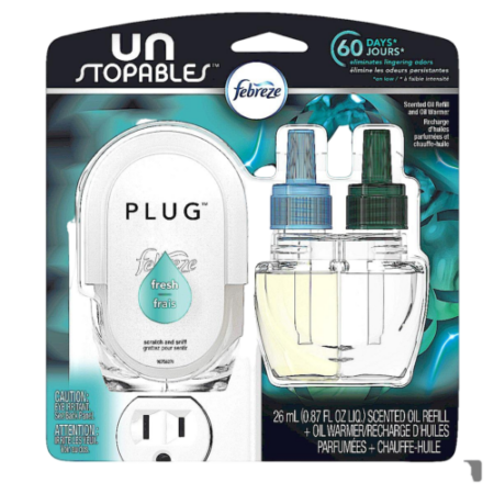 Febreze Unstopables Plug Scented Oil Refill + Oil Warmer Fresh Product Image