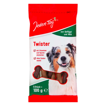 Jeden Tag Dog Snack Twister Product Image
