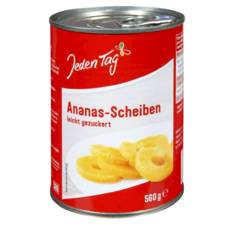 Jeden Tag Pineapple Slices Lightly Sweetened Product Image