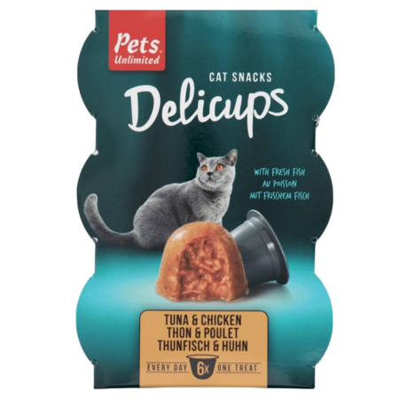 Pets Unlimited Cat Snack Delicups Tuna & Chicken Product Image