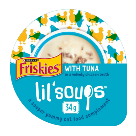Friskies Lil Soups with Tuna In a Velvety Chicken Broth Product Image