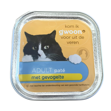 G'woon Cat Adult Pate Gevogelte Product Image