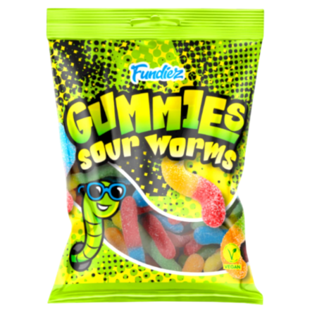 Fundiez Gummies Sour Worms (THT: 11/15/2025) Product Image