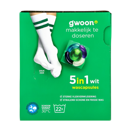 G'woon Wascapsules 5in1 Wit Product Image
