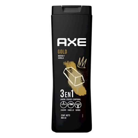 Axe Body Wash Gold 3in1 (THT: 11/30/2025) Product Image