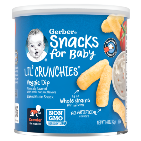 Gerber Snacks for Baby Lil' Crunchies Veggie Dip (THT: 09/28/2025) Product Image