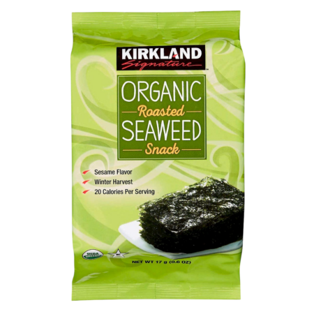 Kirkland Signature Organic Roasted Seaweed Snack Product Image