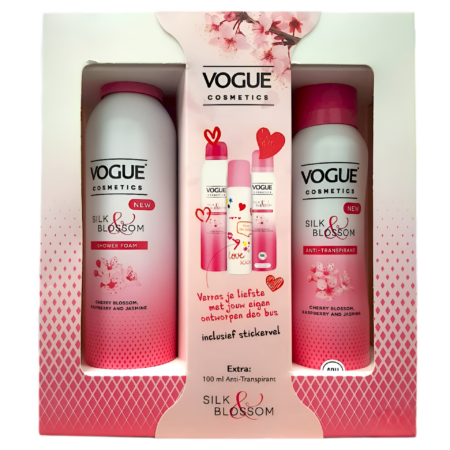 Vogue Cosmetics Silk Blossom Gift Set Shower Foam + Anti-Transpirant Cherry Blossom, Raspberry and Jasmine Product Image