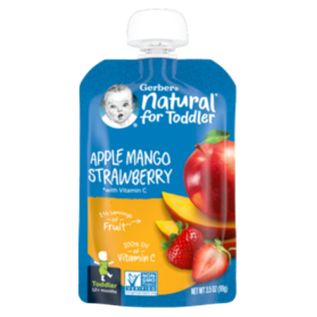 Gerber Fruit Apple Mango Strawberry Product Image