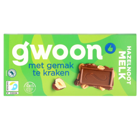 G'woon Melk Chocoladereep met Hazelnoot Product Image