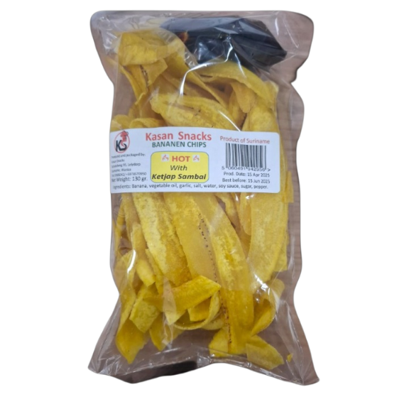 Kasan Snacks Bananen Chips with Ketjap Sambel