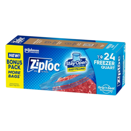 Ziploc Seal Top Bags Freezer Quart Product Image