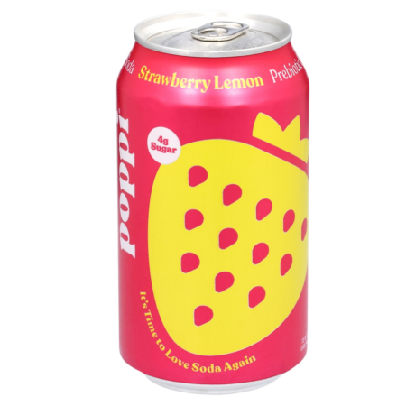 Poppi Prebiotic Soda Strawberry Lemon Product Image