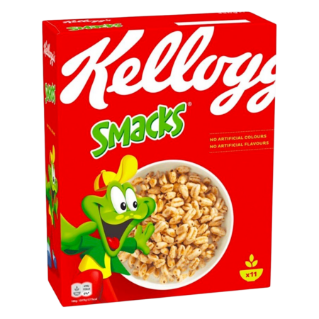 Kellogg's Puffed Wheat Cereal Smacks Product Image